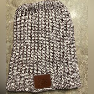 Love Your Melon Knit Beanie - Maroon and White